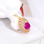 18K Gold Plated Zircon Pendant – Modern Luxury - Image 5