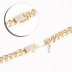 14K Gold Plated Cuban Link Bracelet – Modern Zirconia Shine - Image 5