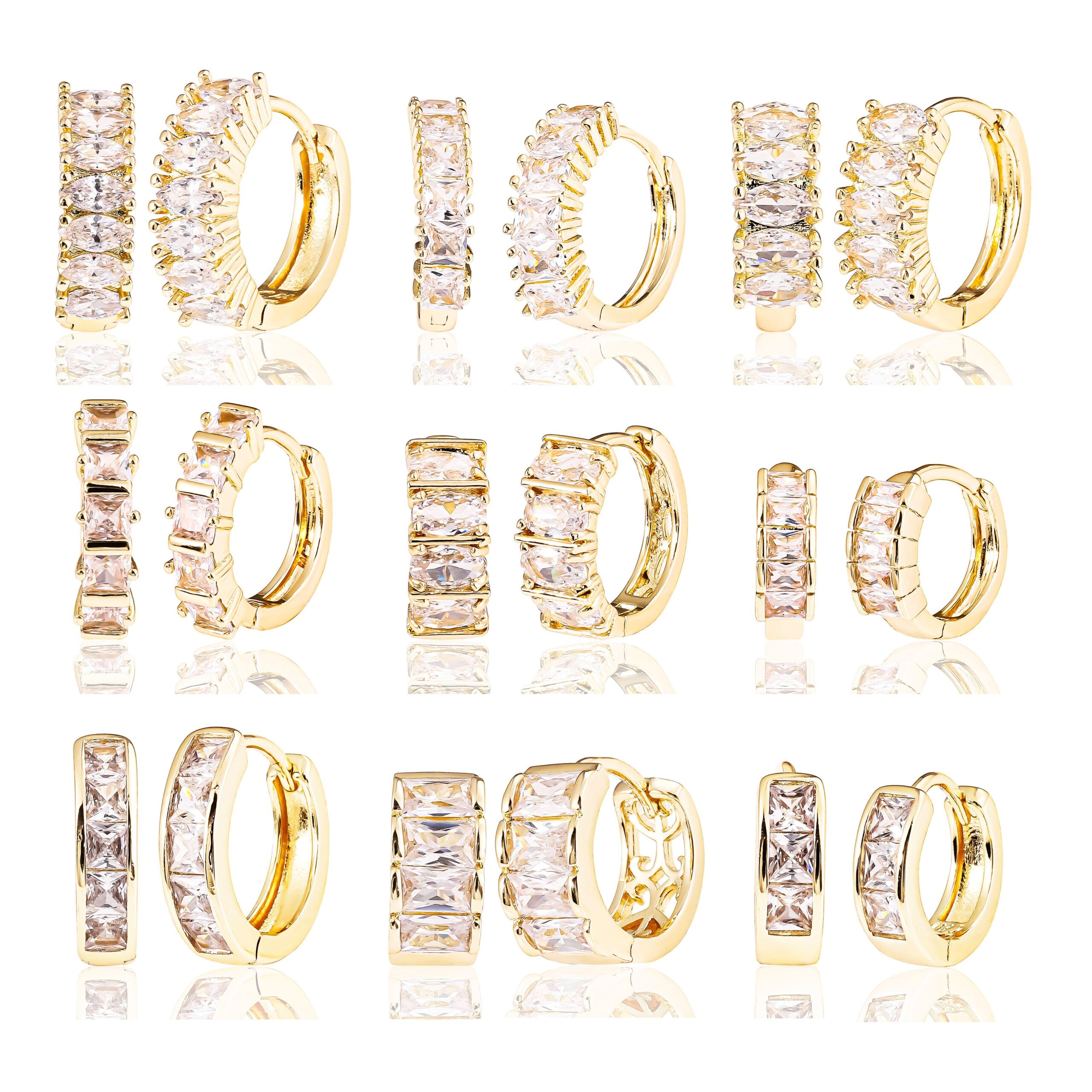 Hd145bf1b544d4af6b1ce9ae5273269e 14K Gold Plated Twisted Hoop Earrings – Lightweight Chunky Stud for Women - Image 1