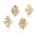 Minimalist Geometric Hollow Leaf Ring for Women - Image 5