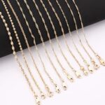 14K Oro Laminado Figaro Chain Necklace - Image 3
