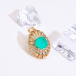 18K Gold Plated Zircon Pendant – Modern Luxury - Image 3