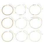 14K Gold Cuban Figaro Anklet for Women - Image 2