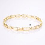 14K Gold Plated Luster Bracelet – Minimalist Maze Design - Image 5