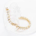 14K Gold Plated CZ Tennis Bracelet – Minimalist Luxury - Image 3