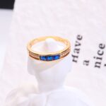 Gold Plated Zircon Fashion Ring – Minimalist Luxury for Women - Image 5