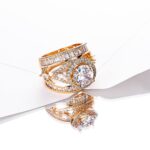 18K Gold Plated Zircon Finger Ring – Minimalist Luxury - Image 3